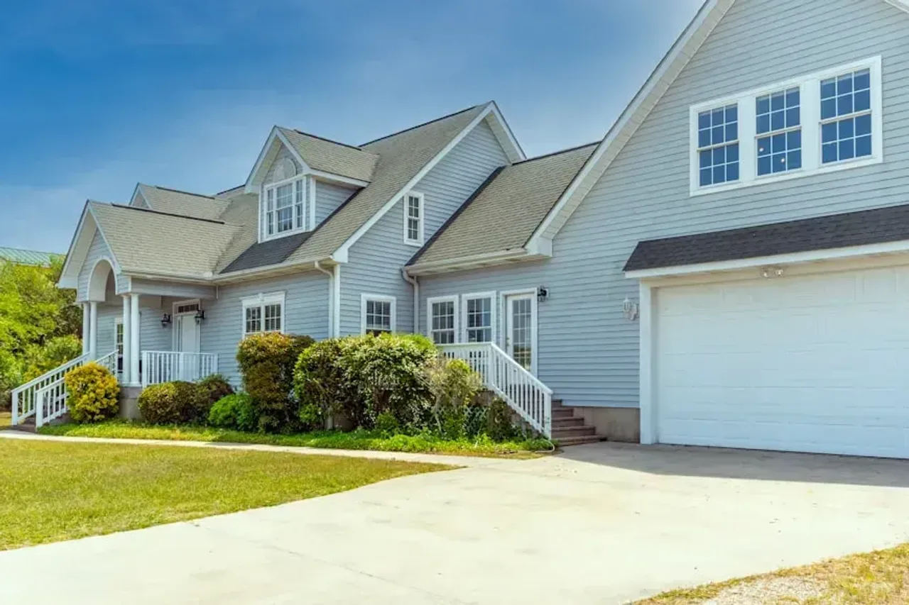 Suburban home with a garage and driveway