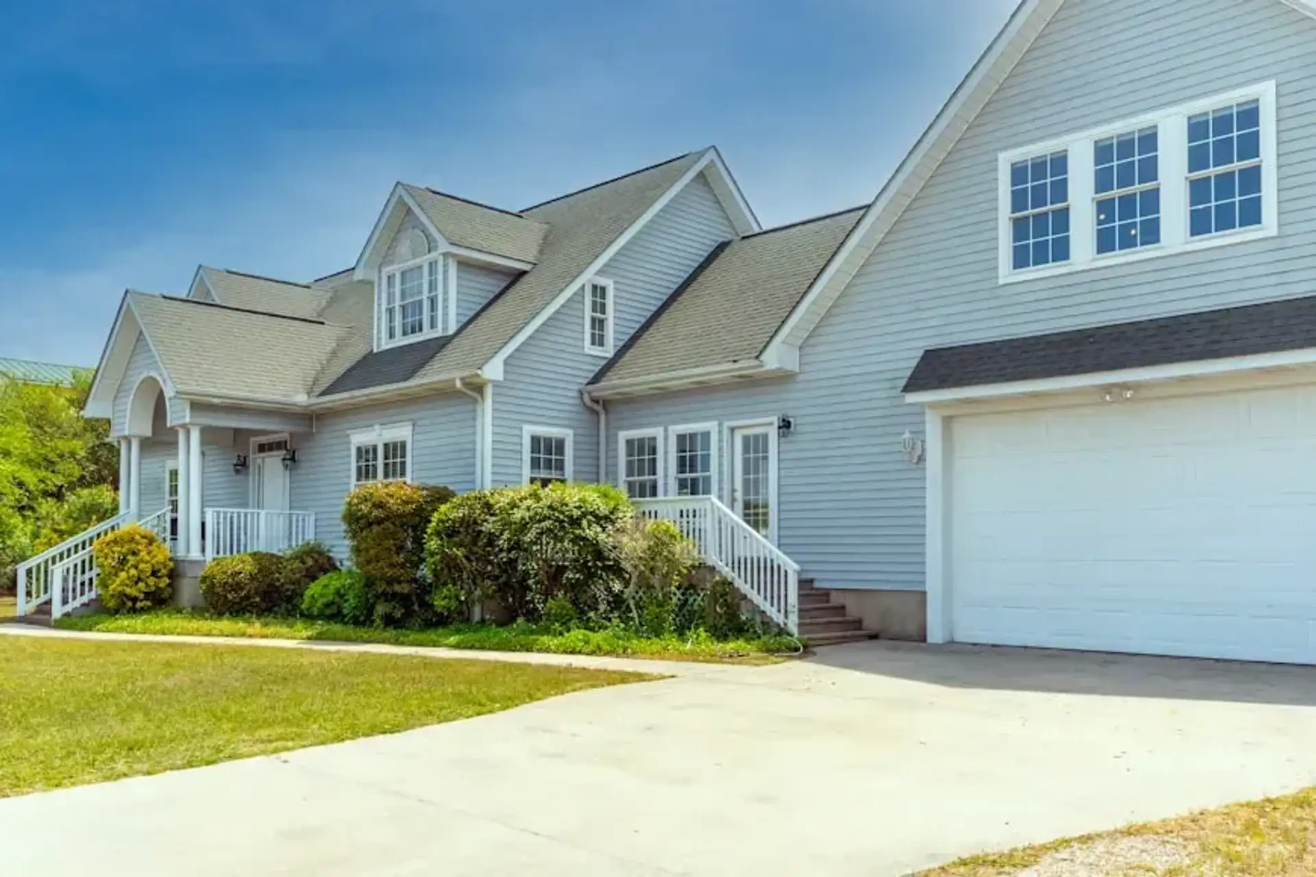 Suburban home with a garage and driveway